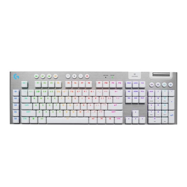 Logitech G G915 X USB Wireless Gaming Keyboard - White